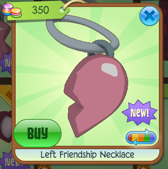 Animal Jam - Left Friendship Necklace