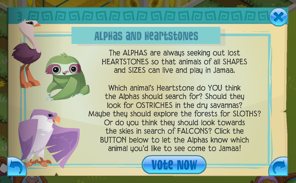Animal Jam Jamaa Journal: Vol. 164 - VOTE NOW: Ostrich, Sloth or Falcons!